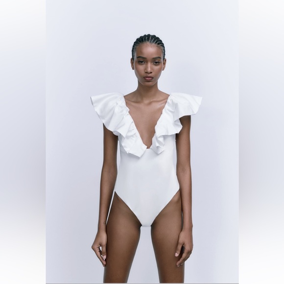 RUFFLED BODYSUIT - Picture 2 of 9